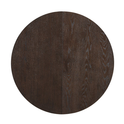 Modern 5-Piece Extendable Round Dining Table Set with 16.2inch Removable Leaf