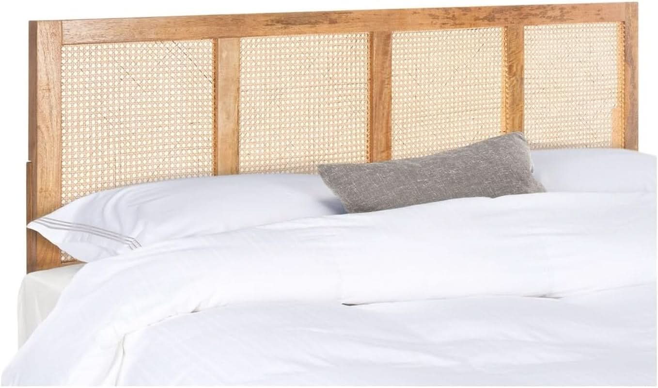Natural Cane King Headboard with Sturdy Mango Wood