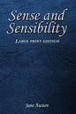 Sense and Sensibility: Large Print Edition - Paperback