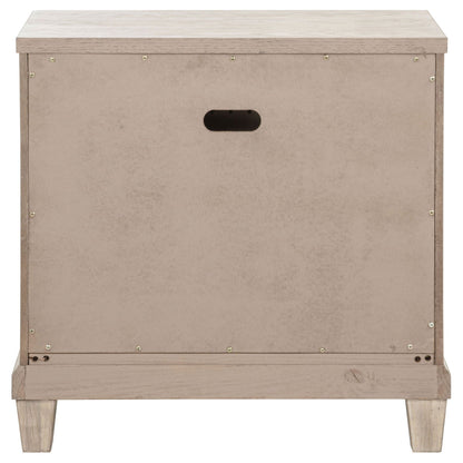 Pembroke 2-drawer Nightstand Bedside Table Washed Oak