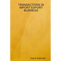Transactions in Import Export Business - Paperback