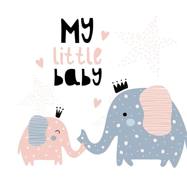 My Little Baby: Baby Shower Guest Book with Elephant Girl and Her Mom Theme, Personalized Wishes for Baby & Advice for Parents, Sign In, Gift Log, and - Paperback