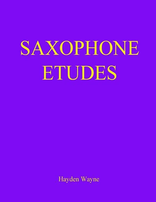 Saxophone Etudes - Paperback