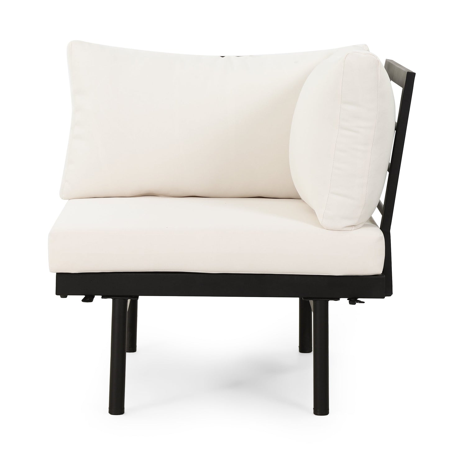 Outdoor Sectional Set Acacia Wood 4 Piece Seats 5
