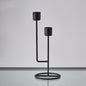 Iron Art Perforated Candlestick Table Decoration Candlelight Dinner Props