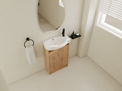 23' Freestanding Bathroom Vanity with Sink, Soft Close Doors