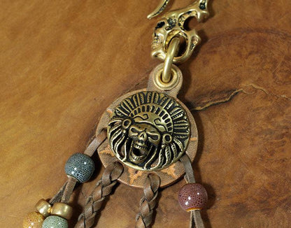 Original Handcrafted Indian Leather Pendant