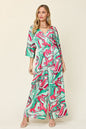 Tie-Front Jumpsuit with Wide Legs and Short Sleeves