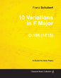10 Variations in F Major D.156 - For Solo Piano (1815) - Paperback