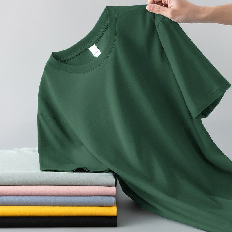 Summer Mens Short-sleeve T-shirt Versatile And Loose-fitting For Young Men