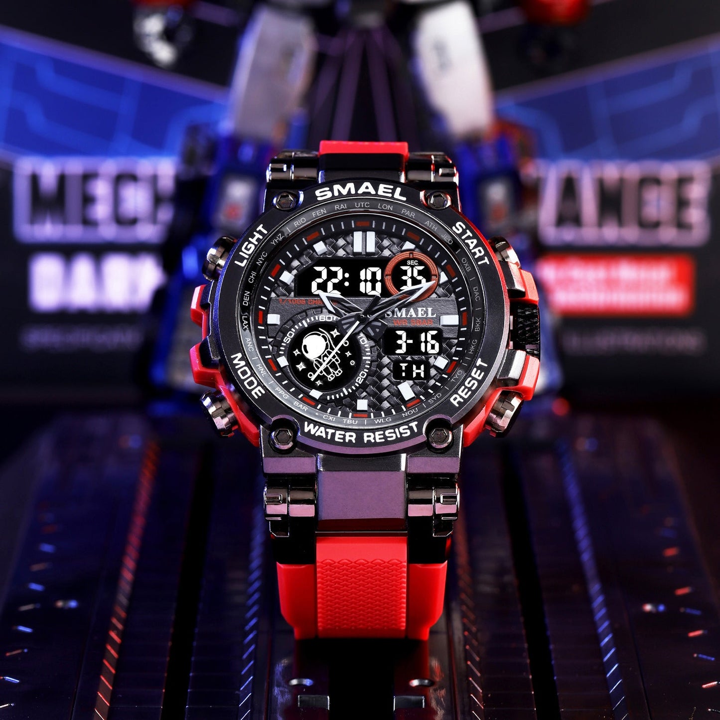 SMAEL Tactical Digital Watch With A Large Dial And Multiple Functions
