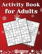 Activity Book for Adults: 200 Fun Sudoku Puzzles and Word Search for Grown Ups with Solutions - Large Print - Christmas Edition - Paperback