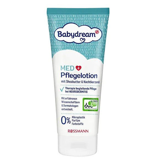 Babydream Natural Baby Care Lotion with Shea Butter & Evening Primrose Oil - Hypoallergenic, Vegan, Dermatologically Tested - 6.76 fl oz
