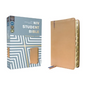 Niv, Student Bible, Personal Size, Leathersoft, Tan, Thumb Indexed, Comfort Print - Imitation Leather
