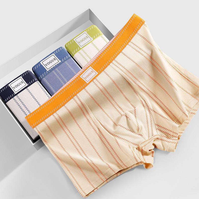 Mens 100 Cotton Antibacterial Sweat-Absorbent And Breathable Shorts