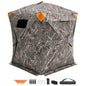 270° See-Through Hunting Blind | 1–2 Person Pop-Up Ground Blind for Deer & Turkey with Carry Bag