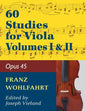 Wohlfahrt Franz 60 Studies, Op. 45: Volumes 1 & 2 - Viola solo - Paperback