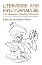 Literature and Psychoanalysis: The Question of Reading: Otherwise - Paperback