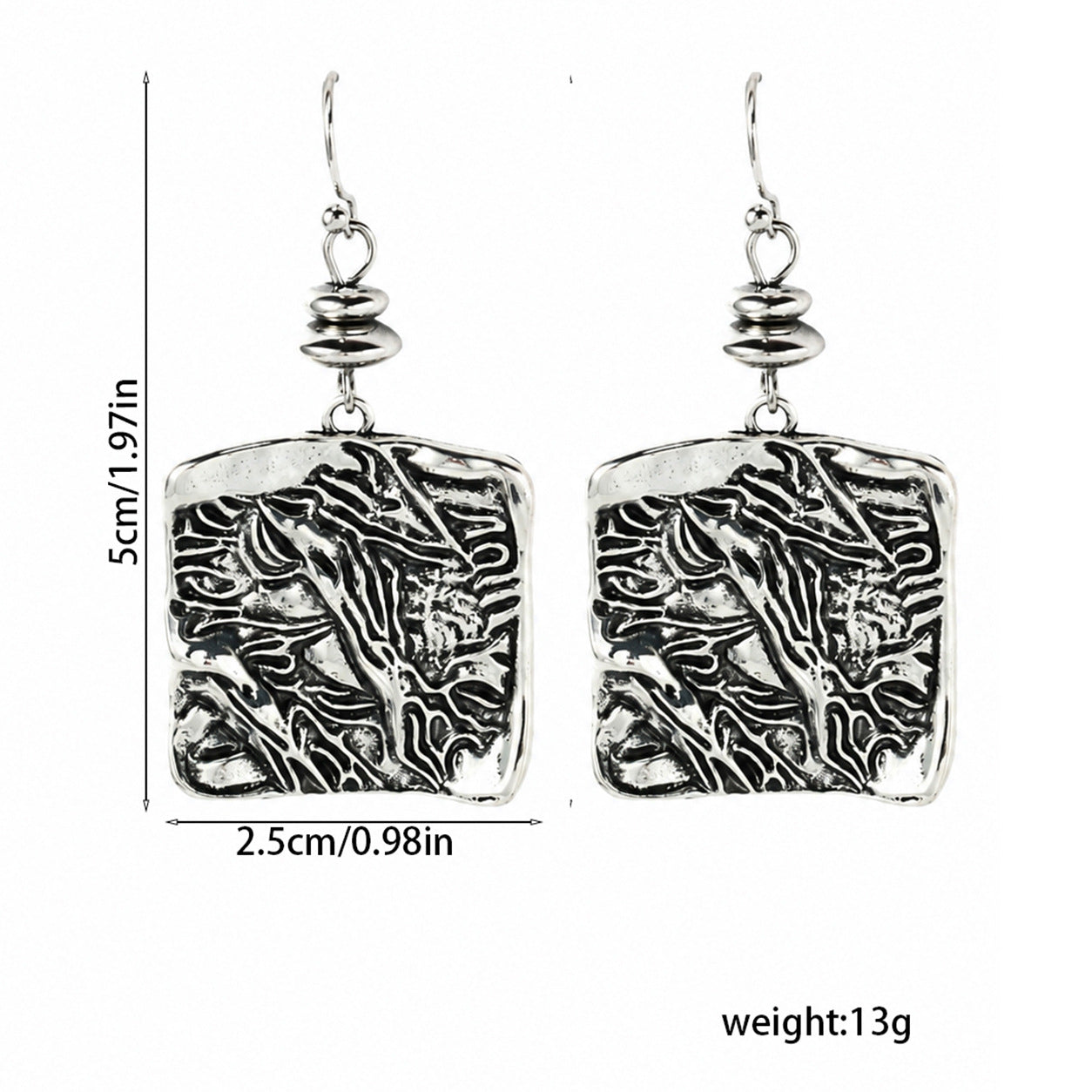 Vintage Square Earrings For Women