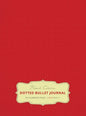 Large 8.5 x 11 Dotted Bullet Journal (Red #3) Hardcover - 245 Numbered Pages - Hardcover