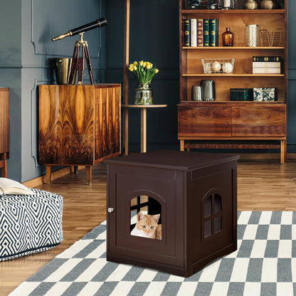 Side Table Nightstand Decorative Cat House