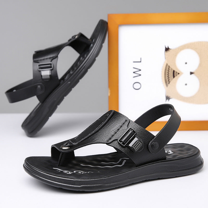Flap-style Casual Slip-on Sandals For Wearing Outside