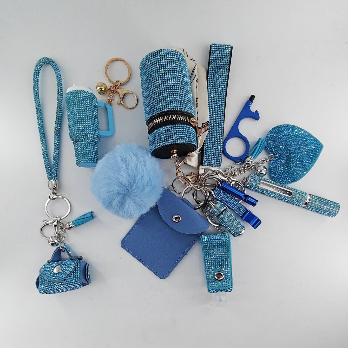 13-Piece Self-Defense Mini Lipstick Keychain Set