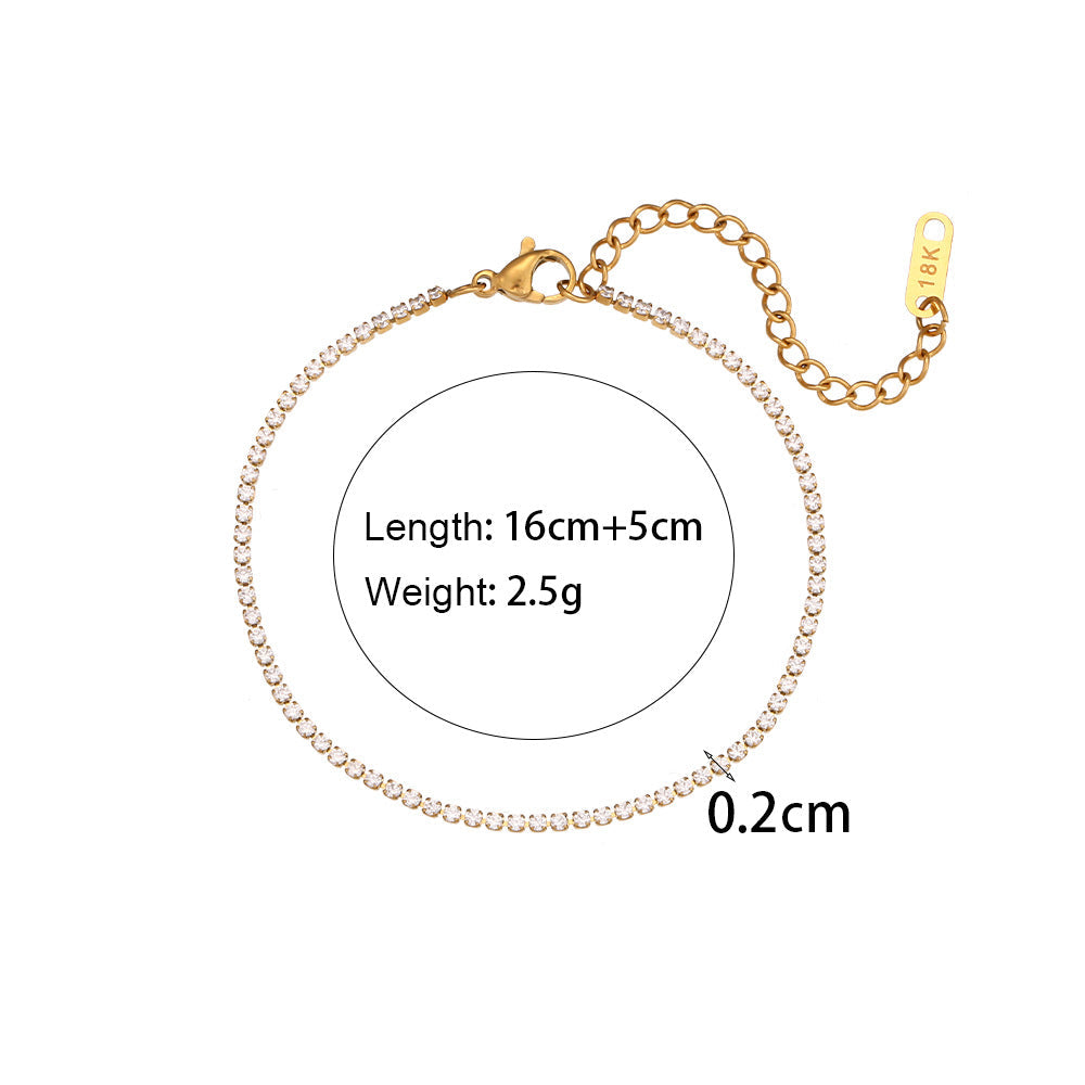 Stainless Steel Fashion Simple Bracelet Necklace Ornament