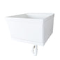 Tehila Standard Wall-Mounted White Utility Sink, No Supply Lines