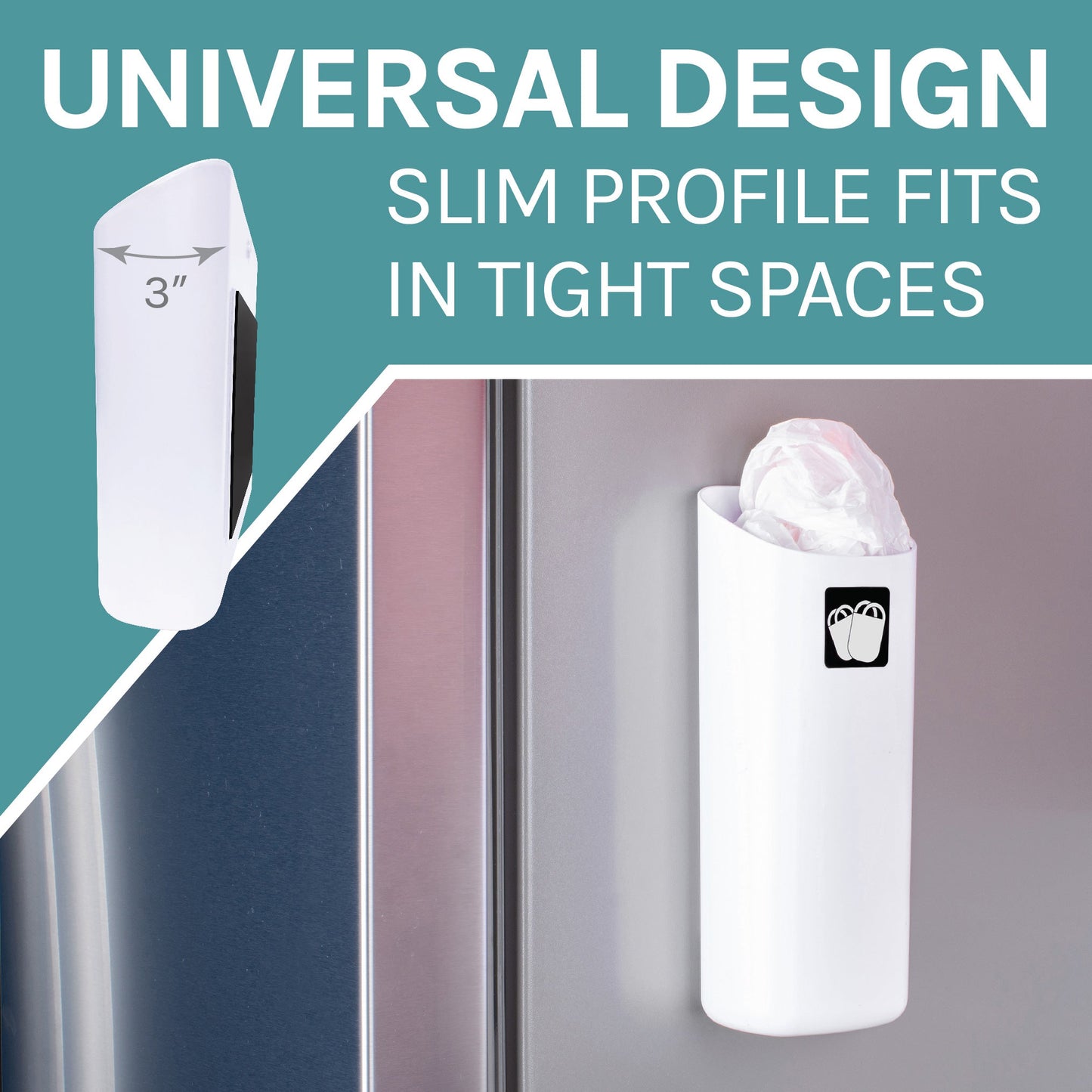 Magnetic Lint Bin Combo Pack (White)