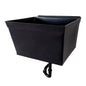 Tehila Standard Wall-Mounted Black Utility Sink, Water Supply Lines Included