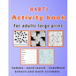 Harti Activity book for adults large print: Puzzle book mixed ! Soduko, word search, CodeWord, kakuro and word scramble 110 pages - Paperback