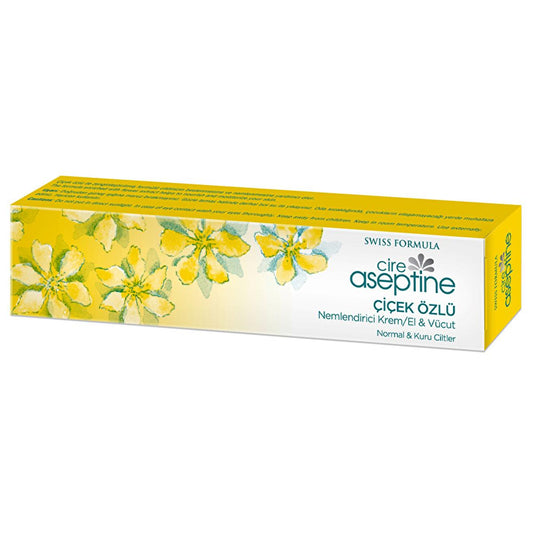 Cire Aseptine Moisturizing Cream - Paraben-Free, Flower Extracts for Dry Skin, 1.01 fl oz