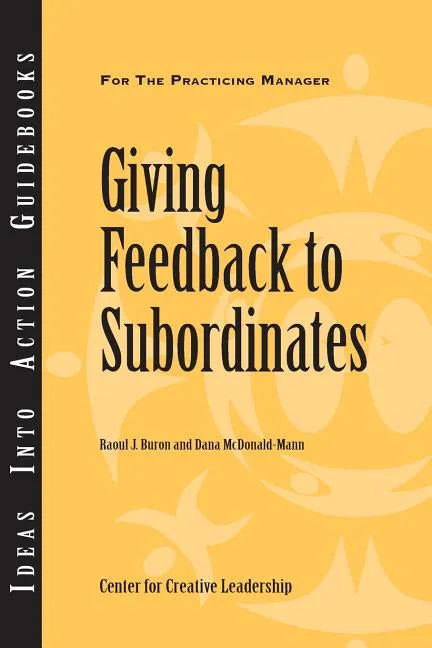 Giving Feedback to Subordinates - Paperback