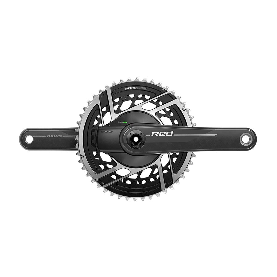 SRAM Red AXS 2x Power Meter E1 Power Meter Crankset Speed: 12 Spindle: 28.99mm BCD: Direct Mount SRAM 8 Bolt 50/37 DUB 160mm Black Road Main image