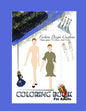 Fashion Design Adult Coloring Book: You Create And Color Your Original Fashion Designs - Paperback
