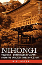 Nihongi: Volume I - Chronicles of Japan from the Earliest Times to A.D. 697 - Paperback