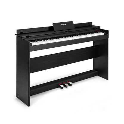 88 Key Full Size Electric Piano Keyboard with Stand 3 Pedals MIDI Function