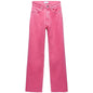 Women's High-waist All-match Straight-leg Mopping Jeans
