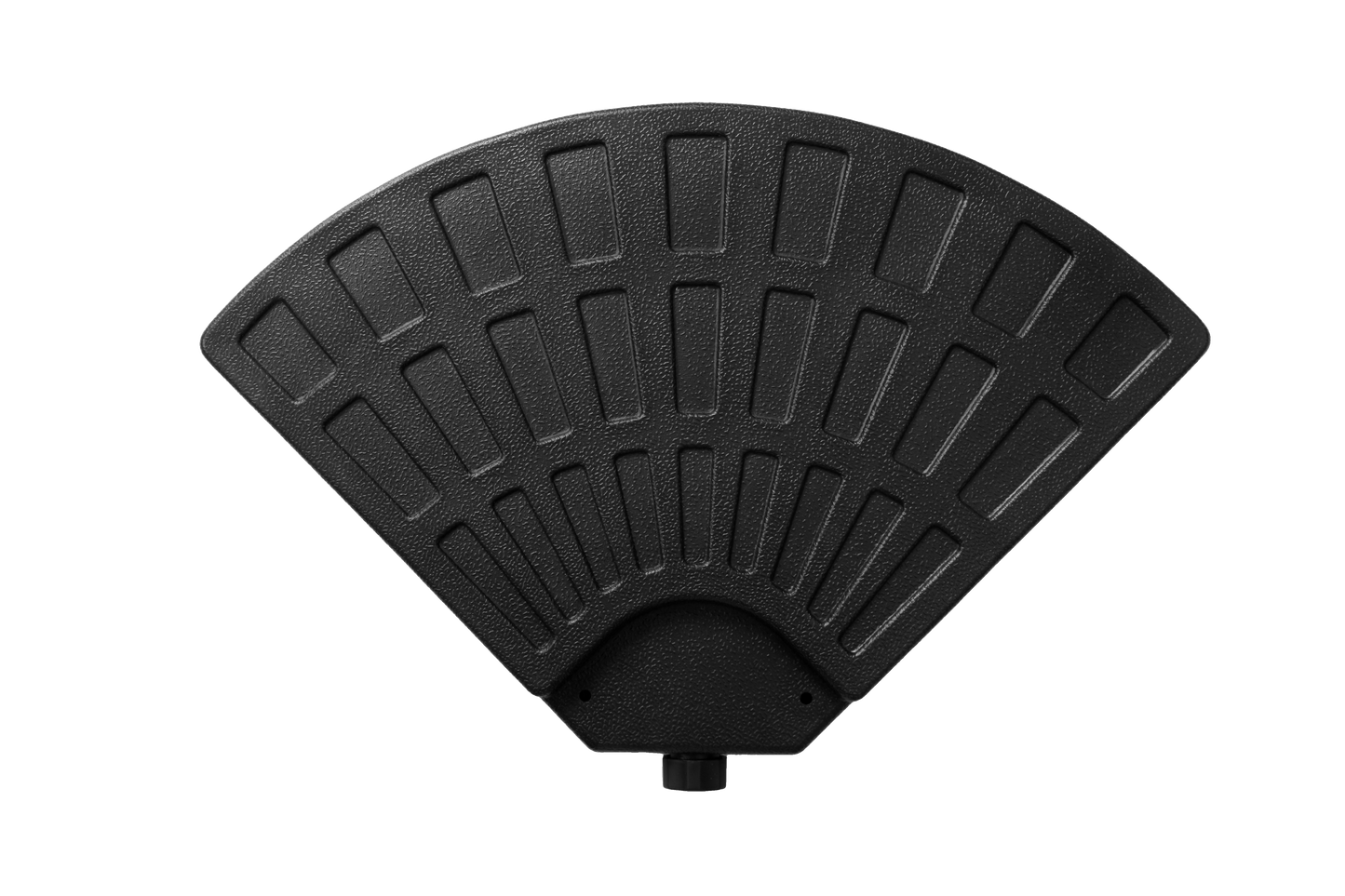 Patio Umbrella Base Fillable 4 Plate PE Black 42 LB Each Water Sand