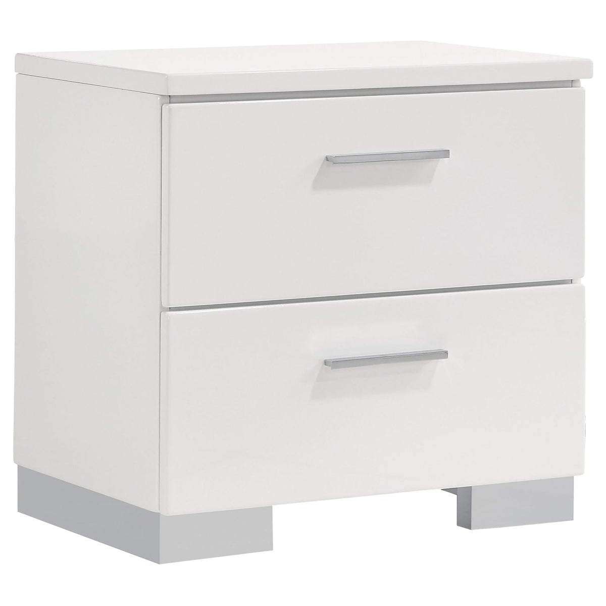 Felicity 5-piece California King Bedroom Set White High Gloss