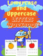 Lowercase and Uppercase letters Workbook: trace letters alphabet handwriting practice workbook, trace letters worksheet, upper and lowercase letters w - Paperback