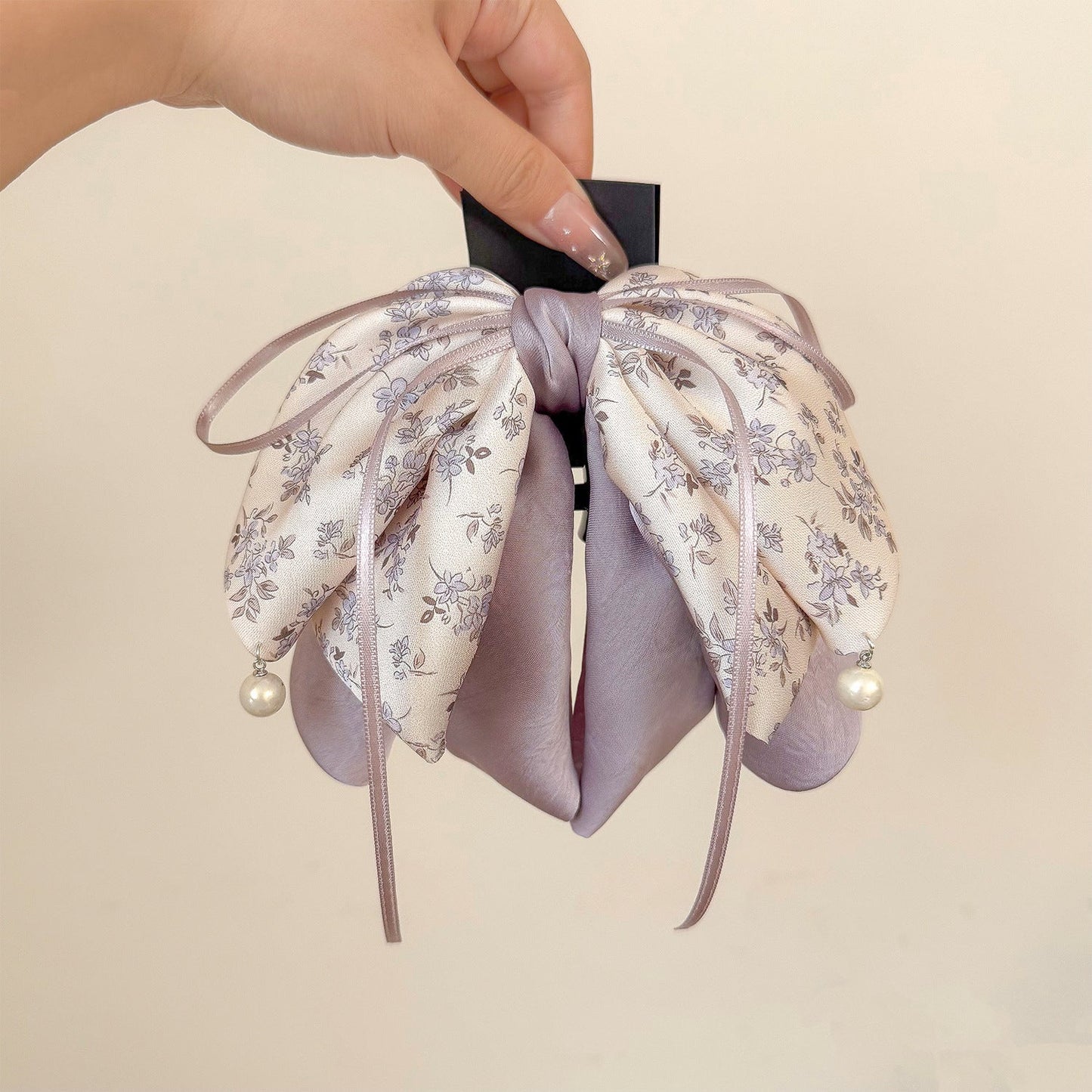 Ribbon Bow Hair Clip Versatile Sweet And Subtly Luxurious For Women