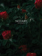 Notary Journal: Hardbound Public Record Book for Women, Logbook for Notarial Acts, 390 Entries, 8.5" x 11", Red Roses Cover - Hardcover