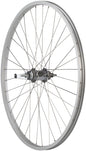 Quality Wheels Value Single Wall Series Coaster Brake Rear Wheel - 26" 3/8" x 124mm Coaster Brake 3 Prong Cog Silver 36H