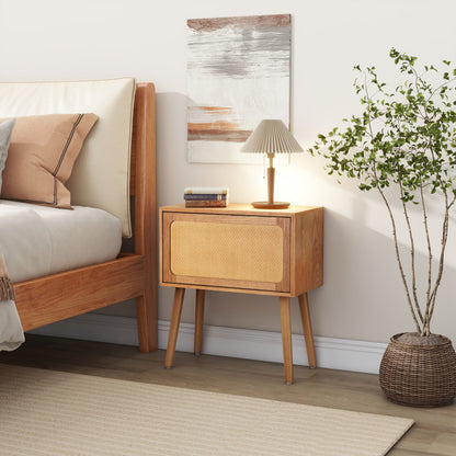 Rotating Hidden Compartment Nightstands, Mid Century Modern Concealment