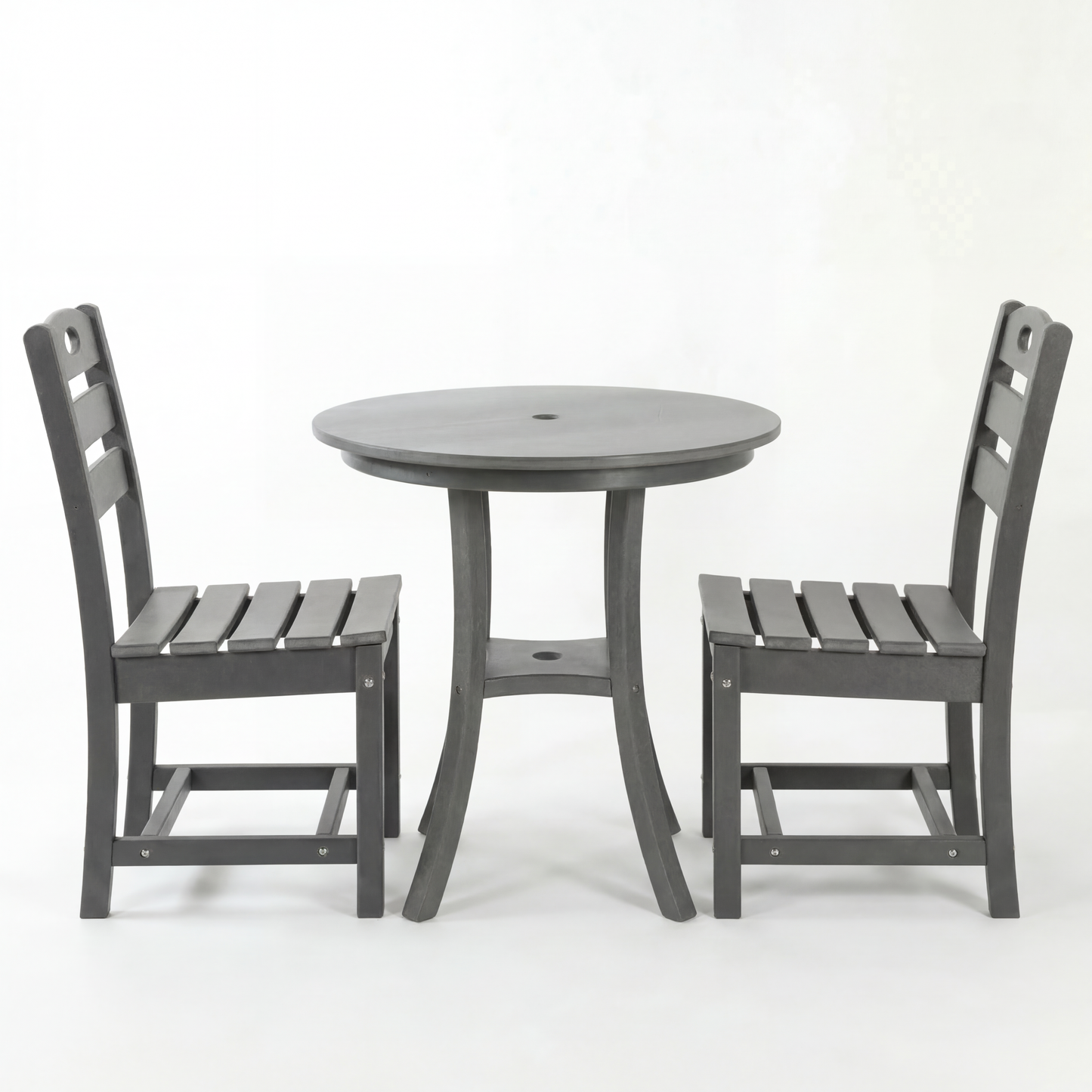 Outdoor Bistro Dining Set Round Table 2 Seat
