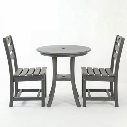 Outdoor Bistro Dining Set Round Table 2 Seat