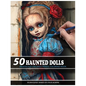 50 Haunted Dolls: Grayscale Colored Pencil Coloring Book - Paperback