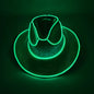 Halloween Carnival Party LED Wireless Fluorescent Colorful Cowboy Flashing Hat